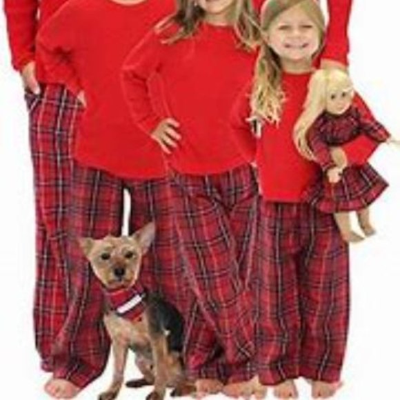 Family Holiday Matching PLAID 2 PC PAJAMA SET - Picture 2 of 4